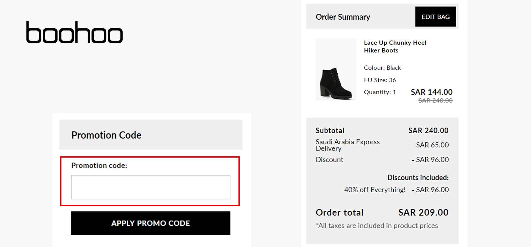 Apply Boohoo Promo Code