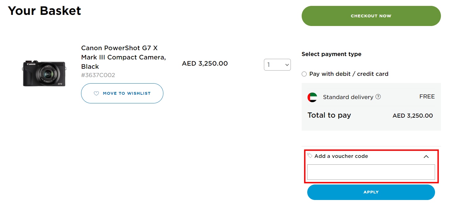 Apply Canon Coupon Code