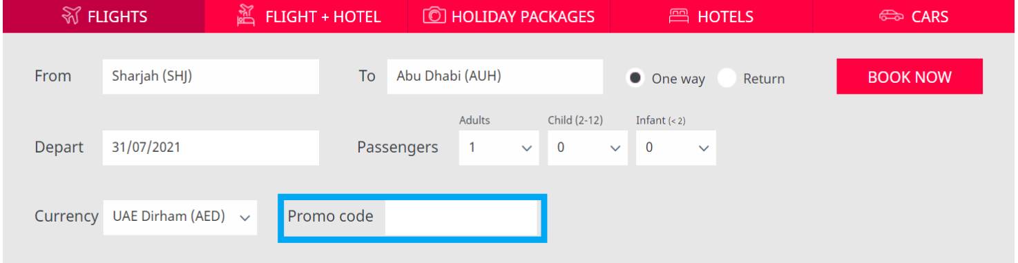 Apply Air Arabia Promo Code