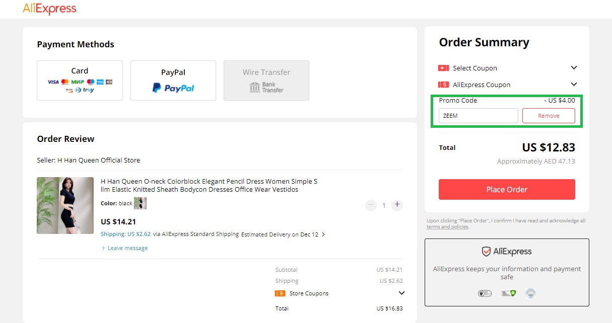 AliExpress Coupon Code