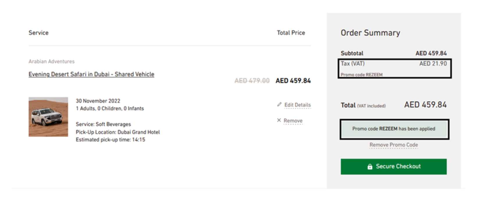 Apply Arabian Adventures Discount Code