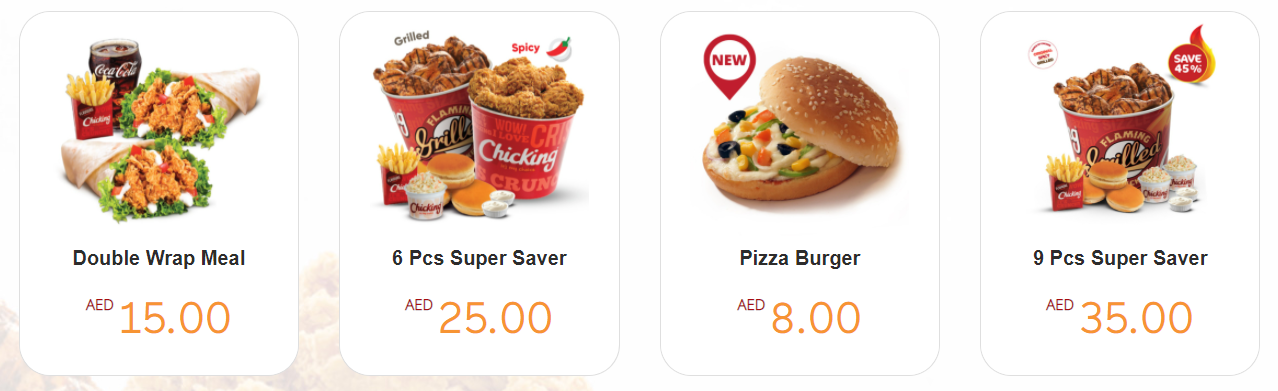 45% Off Chicking UAE Popular Dishes