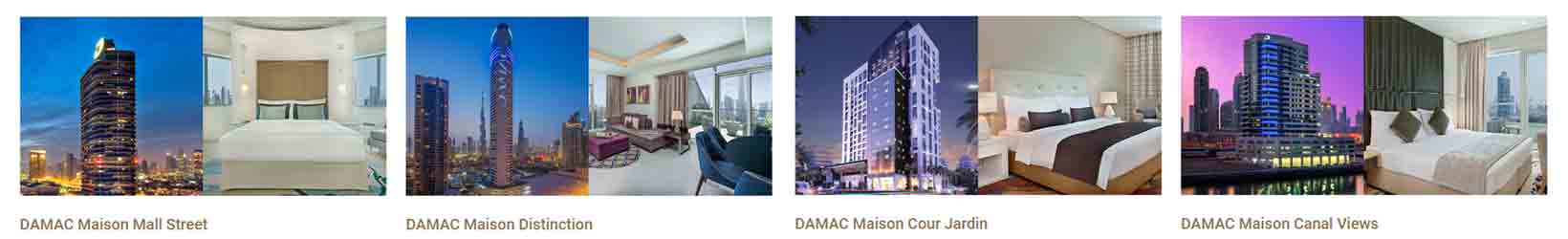 DAMAC Hotels and Resorts Maison Hotels Voucher