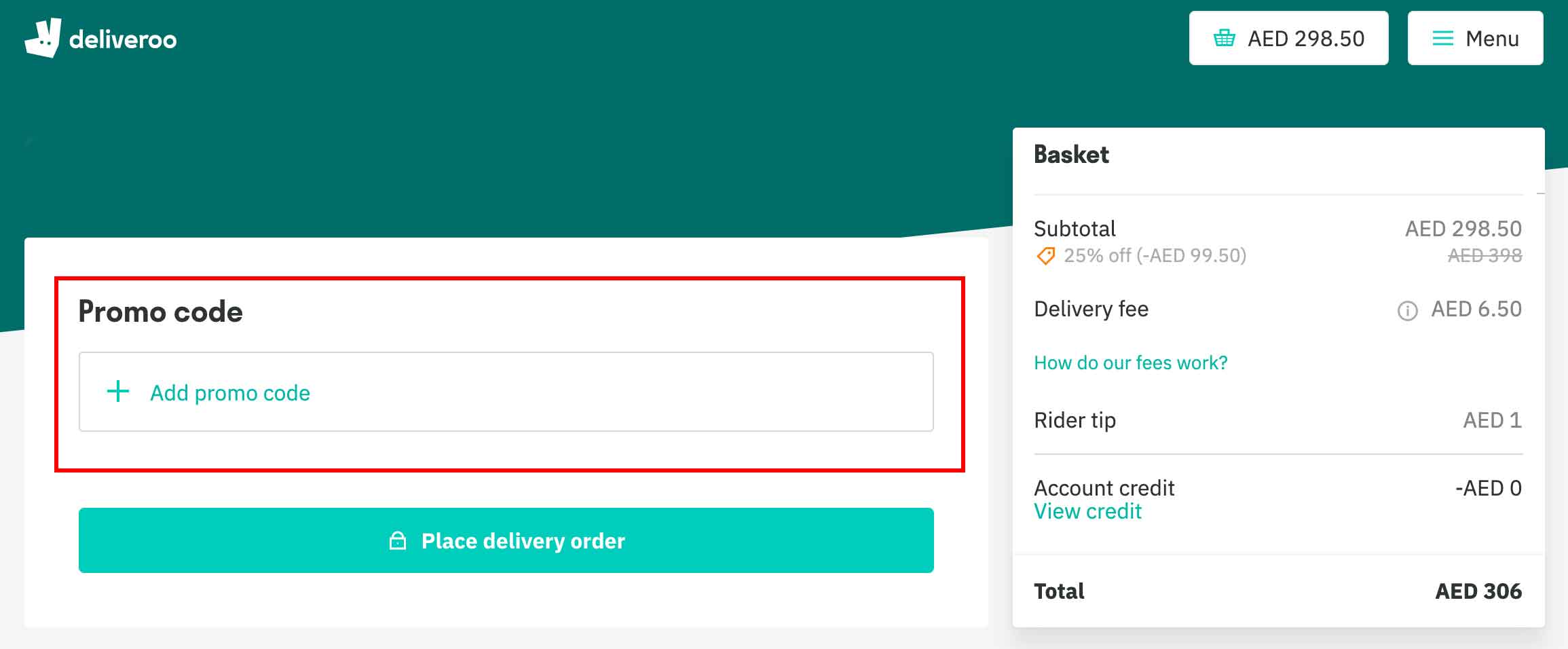 Deliveroo Voucher Code