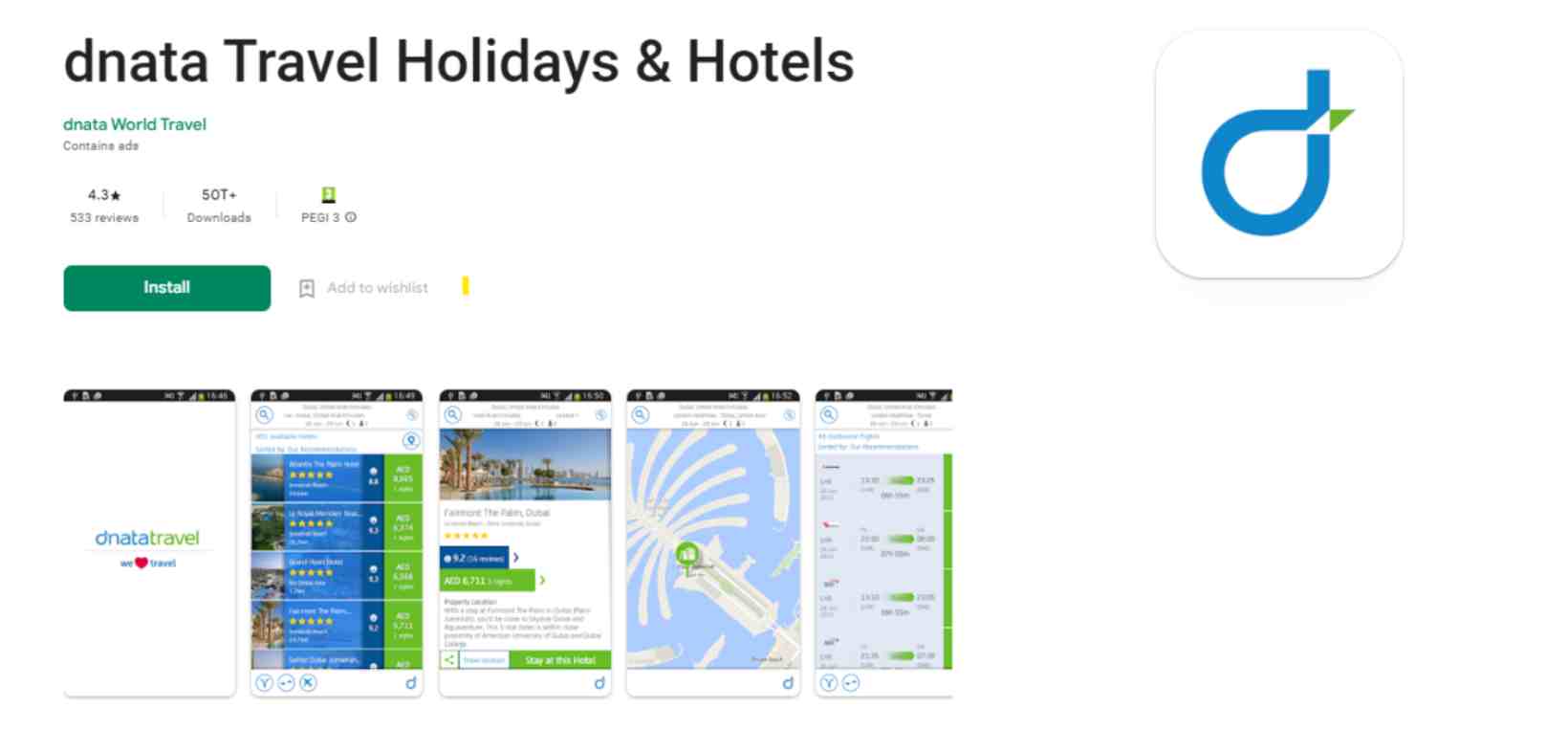 Dnata Travel app voucher