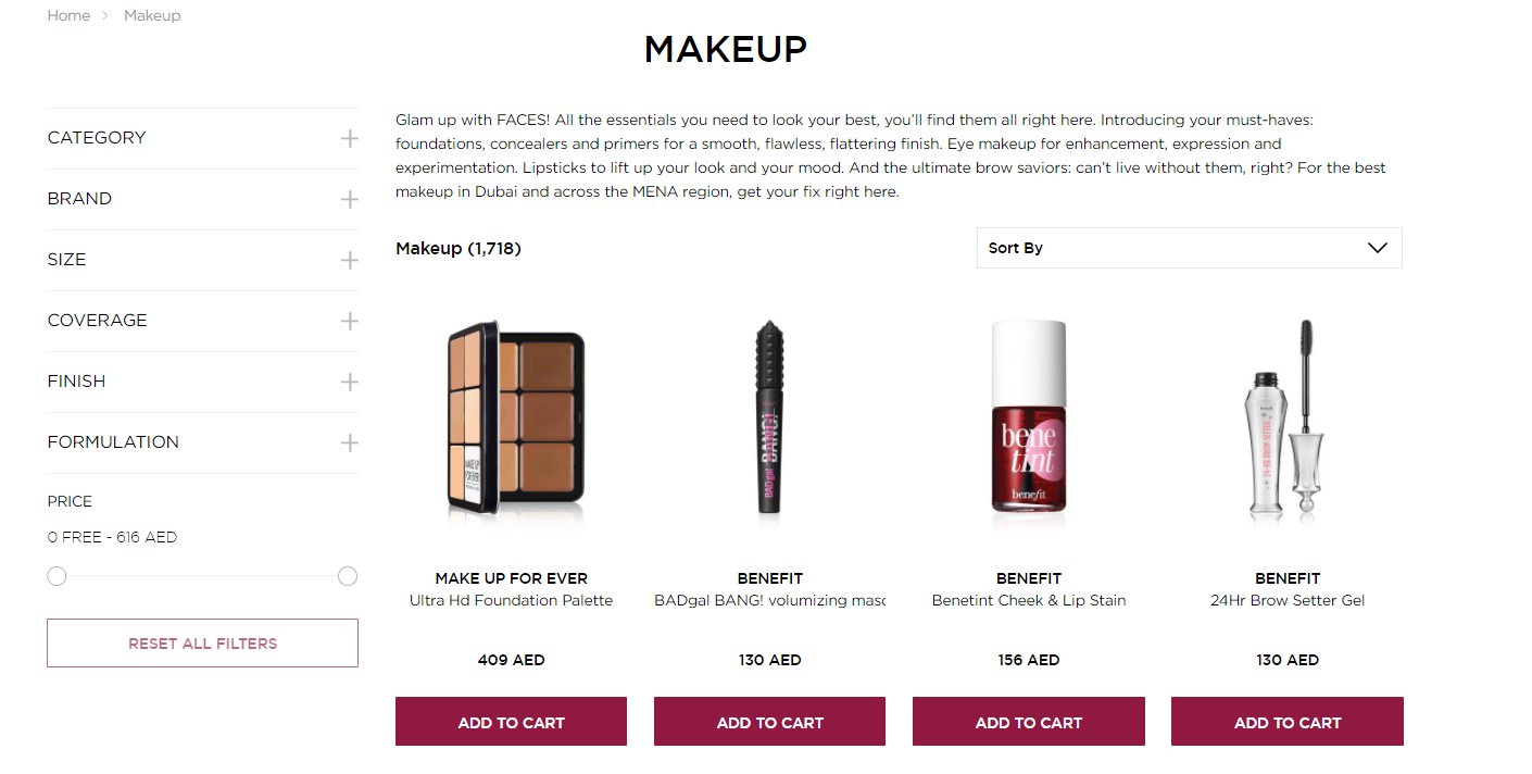 10% Off Faces Beauty Products