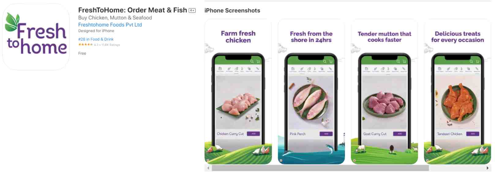 Fresh To Home app voucher