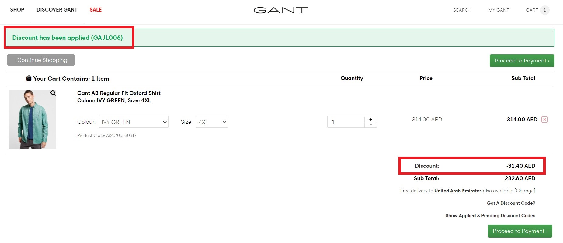 Gant Coupon Code