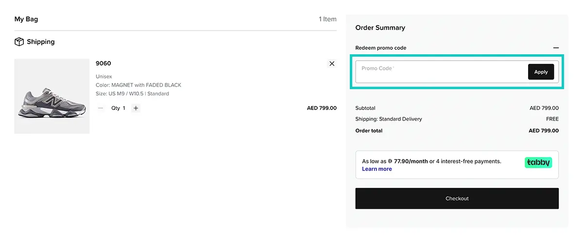 apply new balance promo code