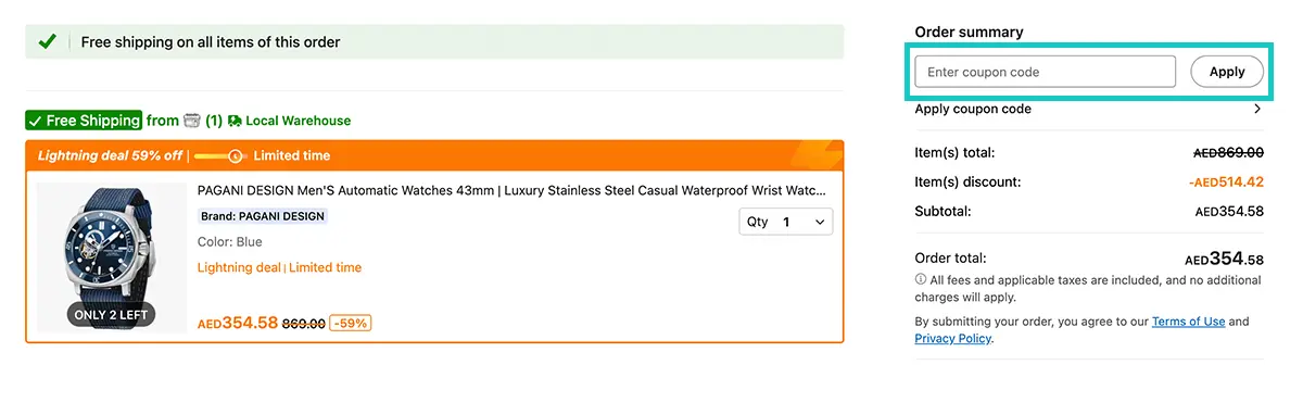 apply temu coupon code