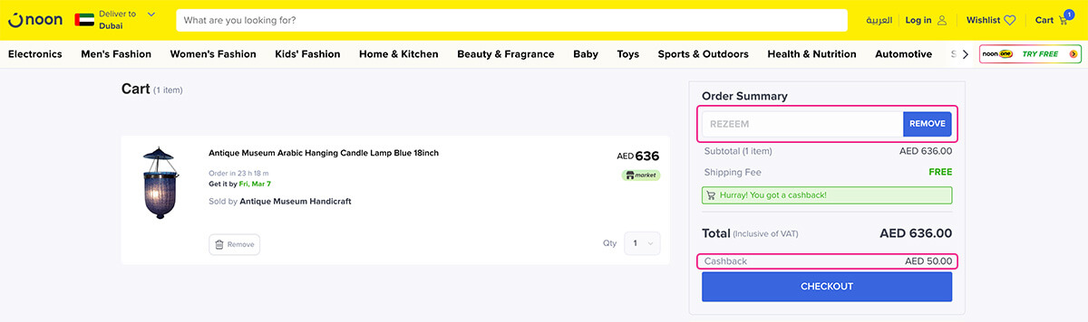 Apply Noon Promo Code