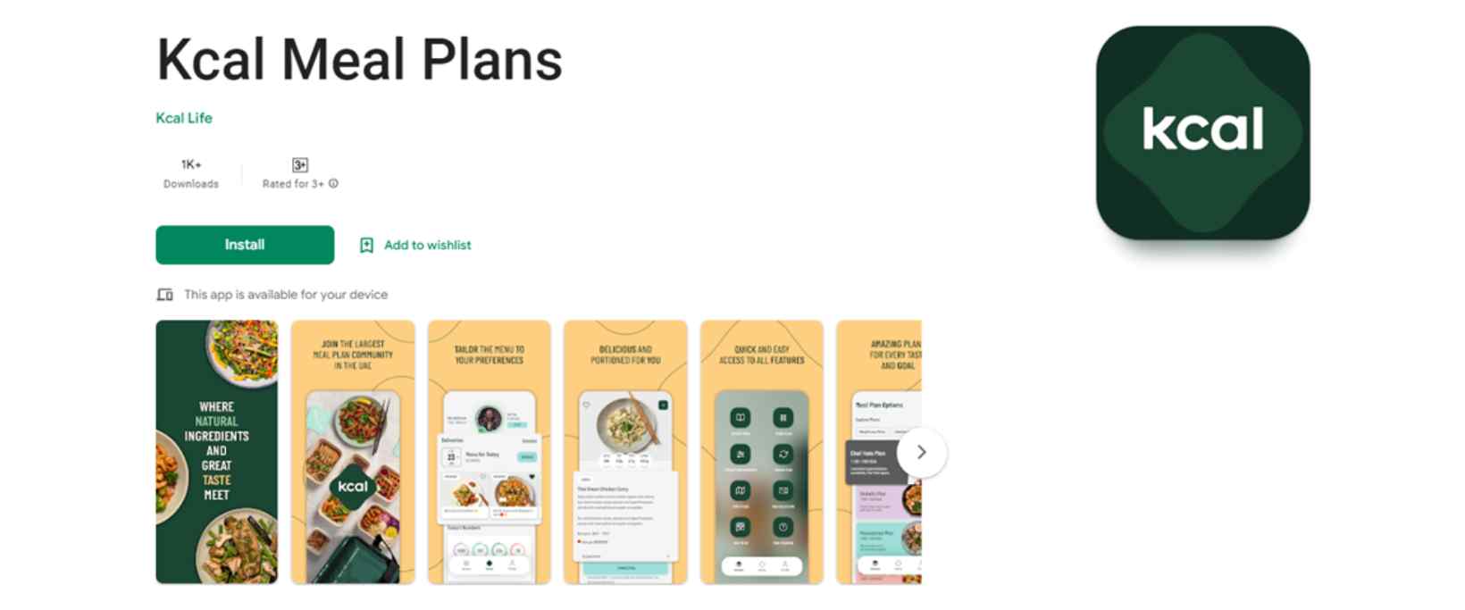 Kcal Extra app offer