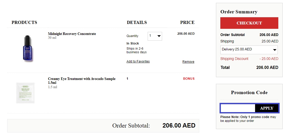 Apply Kiehls Promo Codes