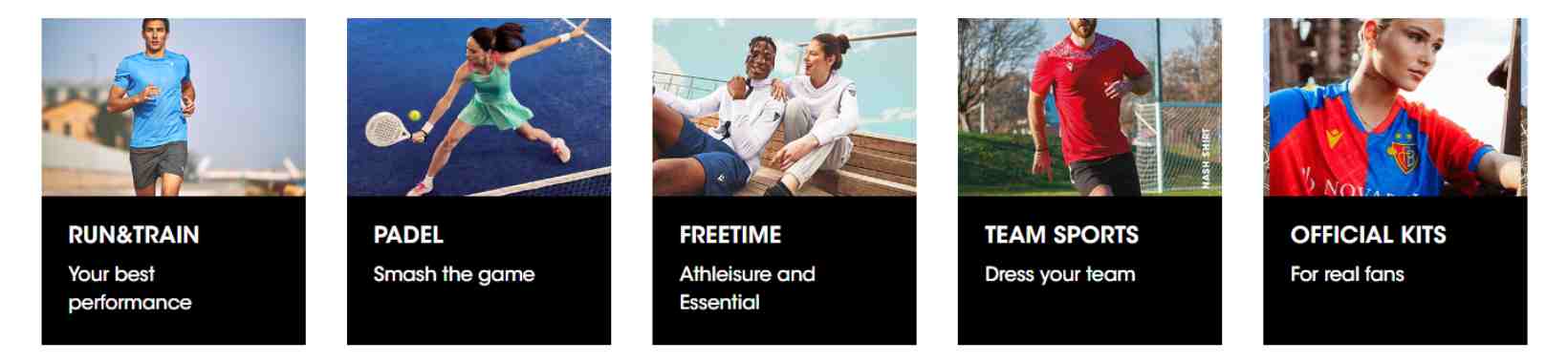 Macron discount on sportswear