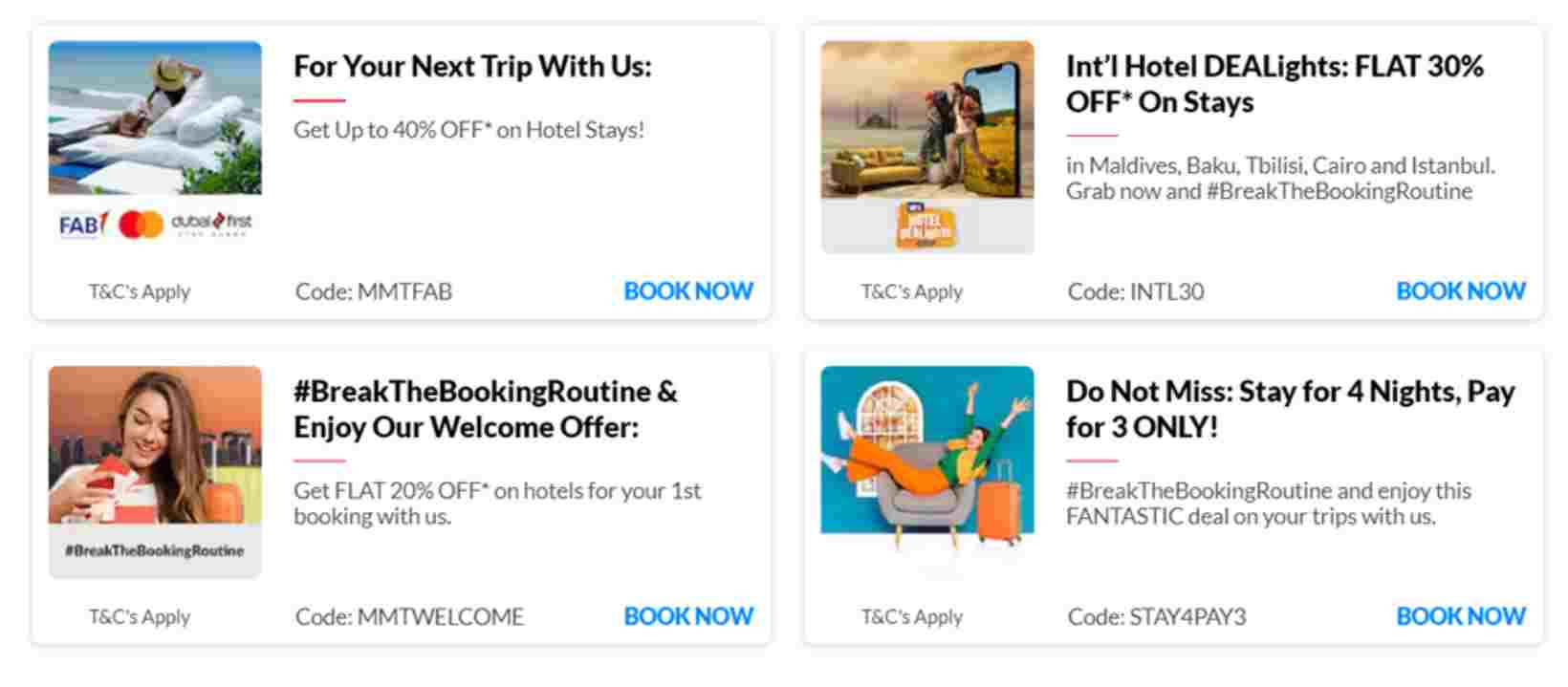 MakeMyTrip special sales