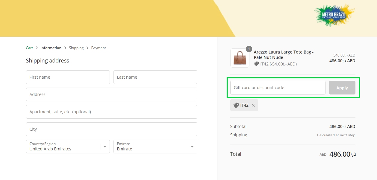 Metrobrazil Coupon Code