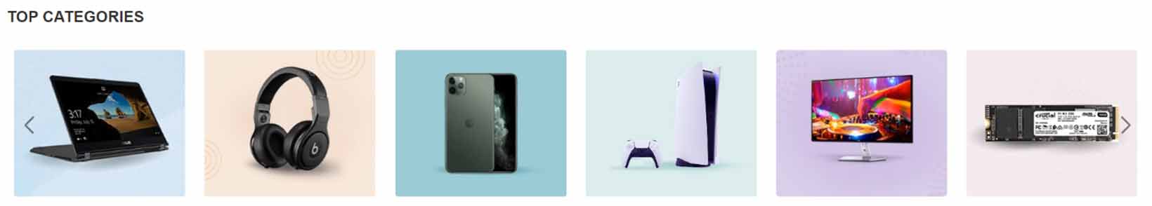 Microless discount on top categories