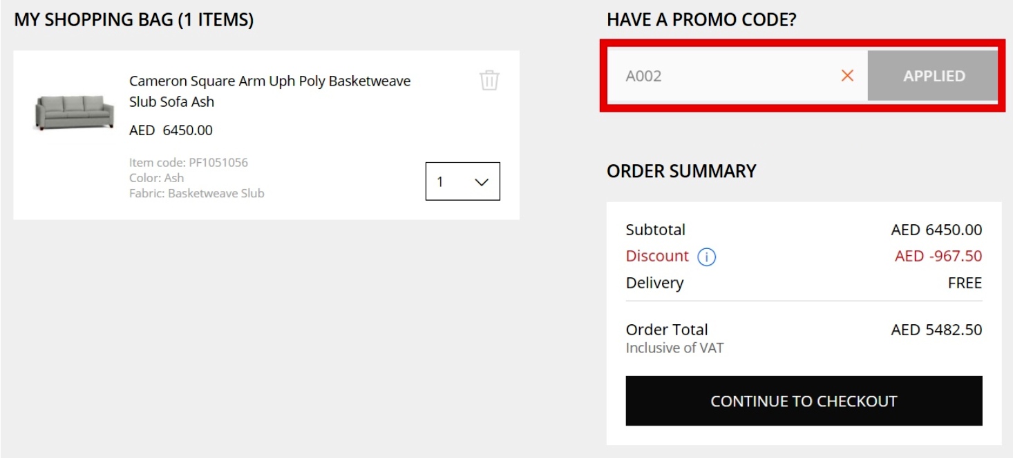 Apply Pottery Barn Coupon Code