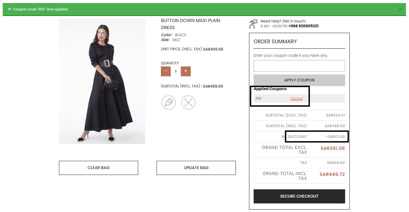 Apply Riva fashion promo code at checkout