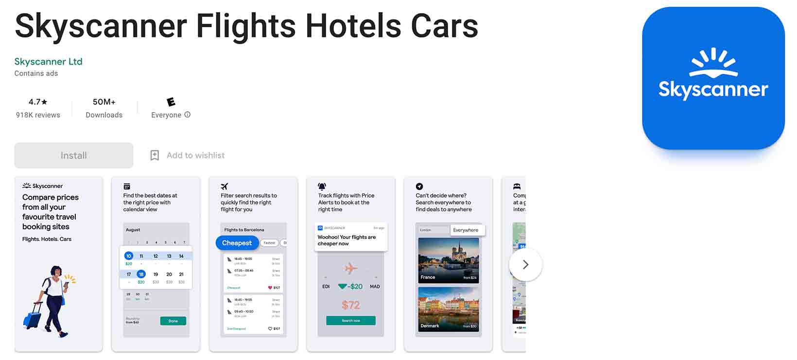 Skyscanner App Codes