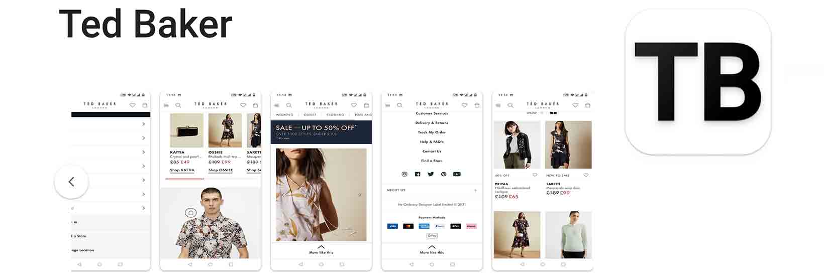 Ted Baker app voucher