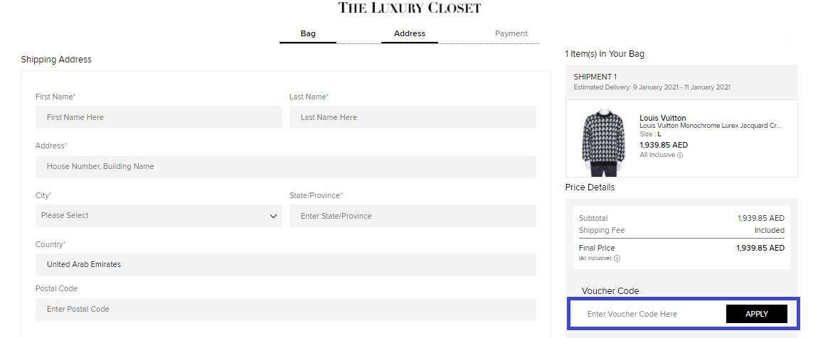 The Luxury CLoset Coupon Codes